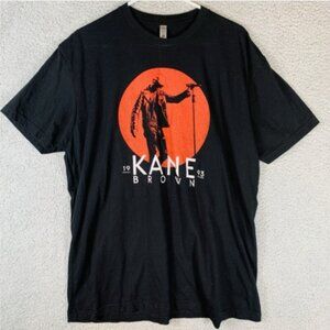Kane Brown Tour T Shirt Mens XL Black Concert Country Music Short Sleeve